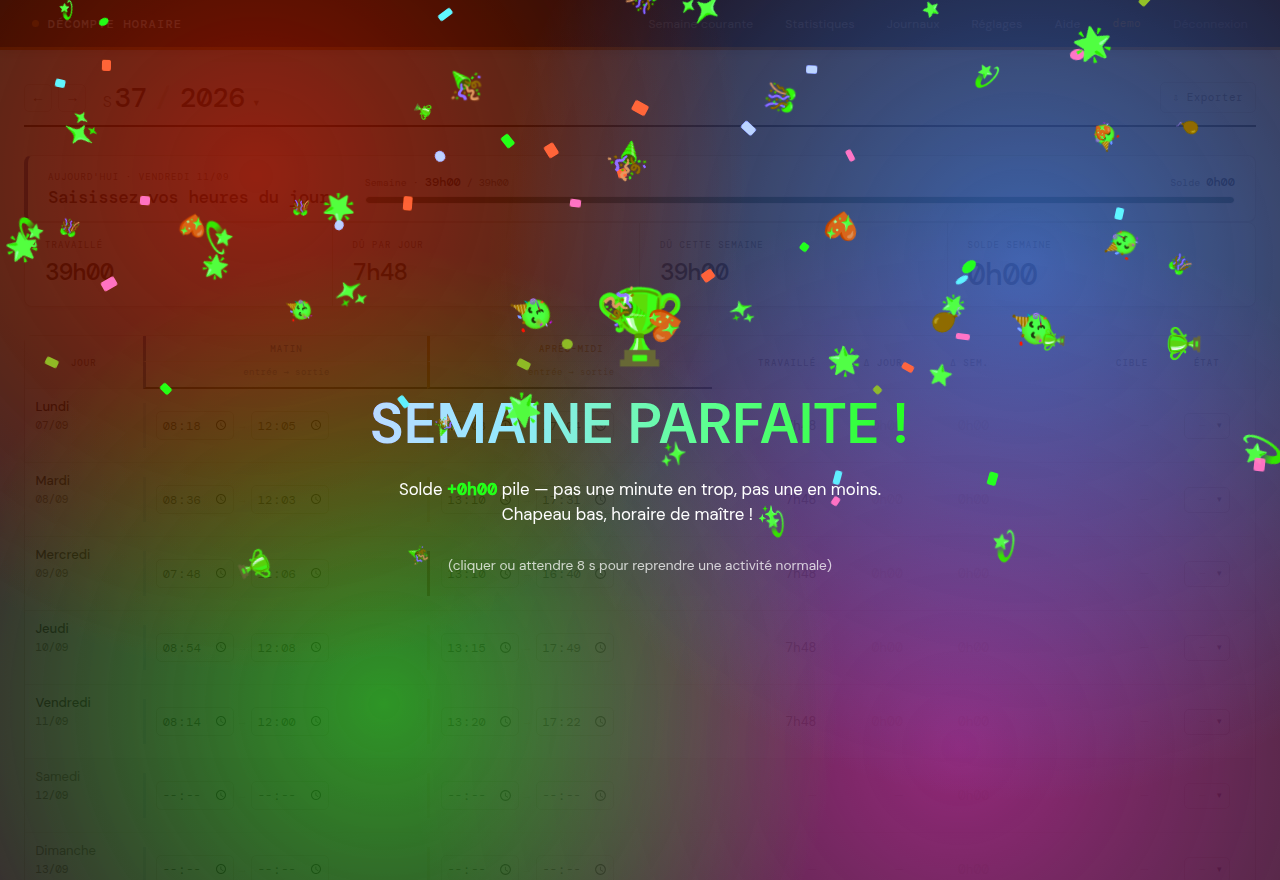Semaine parfaite